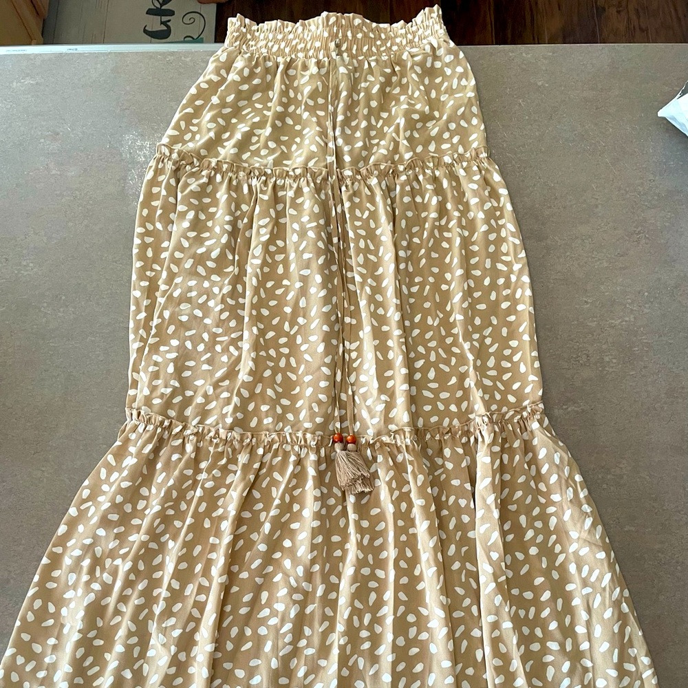 Mainstrip Tiered Maxi Skirt- Small